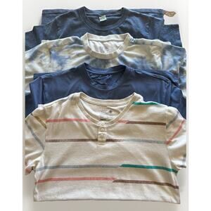 LOT of 4 - Men’s T-Shirt Mixed Brands Casual Graphic & Basic Tees Bundle - Small